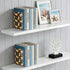 J JOYSAY Holiday Teddy Bears Plaid Print Acrylic Bookends L Shaped Decorative Book Holders Stopper with Non Slip Pads