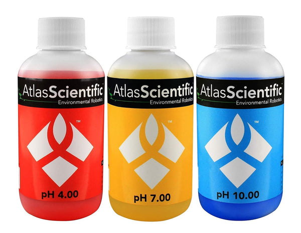 Atlas Scientific pH 4.00, 7.00, & 10.00 Calibration Solution 125ml - 4oz