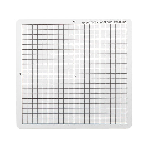 Geyer Instructional Products 150243 Graph Stickers - Accentuated XY Axis, 4" Wide, White/Black, Pack of 500