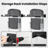 Neiteli 2 Pack 240 lbs Folding Chair Storage Rack,Folding Chair Rack,garage organizer wall mount,tool hangers