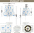 3 ALAZA Table Lamp Blue Bows White Bedside Lamp for Bedroom LED Nightstand Desk Lamp with USB Port, Way Temperatures
