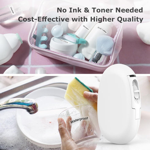 SUPVAN Label Makers E10 Mini Bluetooth Label Printer, Wireless Label Maker Machine for Office Organization, Home