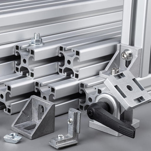 uxcell 4Set Inside Corner Bracket Gusset Kits - 78x78x79mm 8080 Angle Connector for 6060 Series Aluminum Profile
