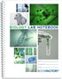 BookFactory Biology Lab Notebook, No Duplicate Pages, 75 Pages, 8.5" x 11", Scientific Grid Pages, Durable Cover