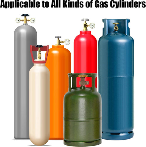 2PCS Propane Tank Holder, High Quality ABS Gas Cylinder Mount with Screws and Safety Chain, Supported 4"-12" (Pack of
