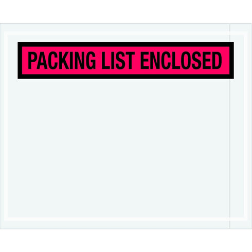 Tape Logic TLPL453 "Packing List Enclosed" Envelopes, Red, Pack of 1000