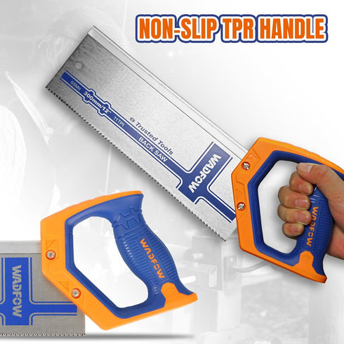 12 Inch Pro Hand Saw, 11 TPI Fine-Cut Soft-Grip Handsaw for Gardening and Trimming
