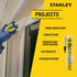 Stanley Premium Siliconized Caulk Acrylic Sealant, 10.1 fl.oz, White, 2 Pack