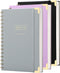 Yoment 3 Pack A5 Hardcover Spiral Notebook, College Ruled, 5x7, 160 Pages for Work Note Taking