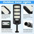 6500K Solar Street Lights Outdoor Waterproof, Solar Lights Dusk to Dawn Solar Security Flood Lights Motion Sensor
