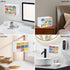 Qivine 2Pcs Small Drawer Organizers, Acrylic Desktop Organizer with 9 Clear Drawers for Office Supply Storage, White