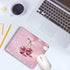 XUNLURY Y2K 9.5x7.9 Inch Trendy Pink Disco Ball Cherry Mouse Pad, Funky Preppy Glitter Cherry Fruit Mousepads