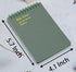 Yansanido 8 Pcs A6 Top Bound Spiral Notebook, 4 Color Thick Plastic Hardcover, 80 Sheets (160 Pages) College Ruled