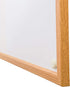Floortex Viztex Lacquered Steel Magnetic Dry Erase Board, 24" x 18", Oak Effect Surround