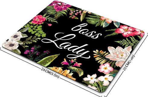 Smooffly Custom Gaming Mouse Pad - Floral Lady Funny Design