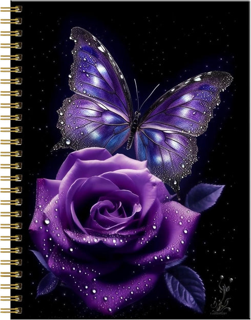 Cute A5 Spiral Journal Notebook for Women, 6"x 8.4", 120 Pages Lined, Premium Thick Paper, Perfect for School Gifts