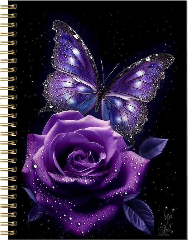 Cute A5 Spiral Journal Notebook for Women, 6"x 8.4", 120 Pages Lined, Premium Thick Paper, Perfect for School Gifts