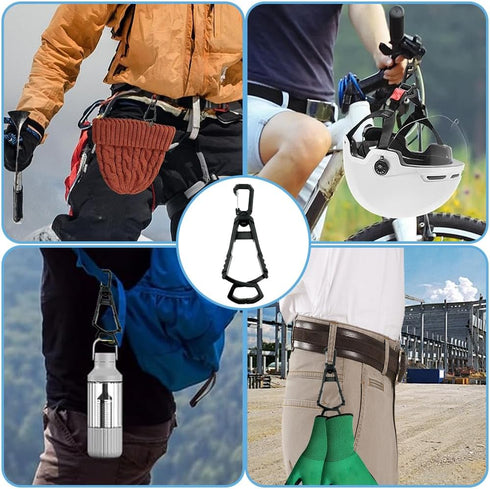 YAKOTAKI 4Pcs Glove Clips for Work Glove Holders, Powerful Bite Glove Holder for Belt and Pants, Prevent Loss and Free