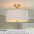 (1 10.5"/267 mm,Frosted 11.5-14" GO&SO PCS) Lamp Shade Diffuser White Acrylic Drum Lampshade Diffuser - Fits