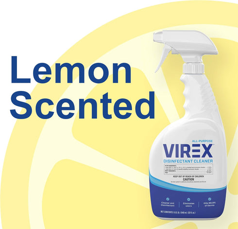 Diversey CBD540540 All Purpose Disinfectant Cleaner- Kills 99.9% of Germs and Eliminates Odors, Lemon Scent, Ready-to-Use Spray, 32-Ounce