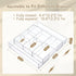 Briwooody 1 9'' 18'' 12'' 2.1'' 8 Pcs Acrylic Desk Drawer Organizer up to x x Expandable Drawer Organizer Trays