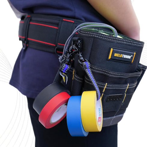MELOTOUGH Blue Tape Thong Electrical Tape Holder, 2pcs with Trigger Snap Hook for Tool Bag