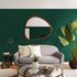 Green Peel and Stick Wallpaper, Solid Green Contact Paper 15.7"x118.1", Self Adhesive Removable for Cabinets and