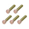 Hex Bolts (7/16-20x1") 5Pcs, Carbon Steel Zinc Plated Fully Threaded Hex Head Screw Bolt for Furniture Repair