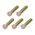 Hex Bolts (7/16-20x1") 5Pcs, Carbon Steel Zinc Plated Fully Threaded Hex Head Screw Bolt for Furniture Repair