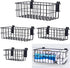 4Pcs Large Slatwall Baskets Set, Ventilated Metal Pegboard Baskets for Hanging Storage Display on Garage Slatwall