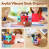 GAMENOTE Rotating Art Supply Storage Organizer, Lazy Susan for Kids Desk, Office School Supplies, Craft Caddy