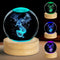 Vuebkkry 3D Dragon Crystal Ball Night Light with 16 Colors, Cool 60mm Dragon