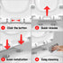 Mokukii 18.5), Premium Heavy-Duty Elongated (Oval) Toilet Seat (Oblong Soft Close & Silent, Metal Hinges, Quick-Attach