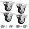 Finnhomy Caster Wheels Set of 4, 2 Inch Heavy Duty Plate Swivel Casters, Premium PU Wheels for Furniture, 800 Lbs