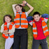 High Visibility Kids Safety Vest,Toddler Safety Vest,Reflective Vest Kids,Toddler Construction Vest For Cycling &Running,Orange XS