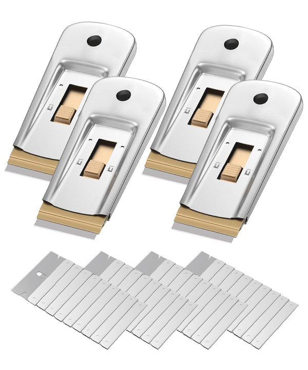 Bates- Metal Razor Blade Scraper Tool, 4 Pack, 40 Extra Carbon Steel