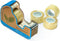 Blue Lake ECOLIFE Plastic Free Tape Dispenser, 4 Rolls Transparent Tape, Desk for Gift Wrapping, Office, Home