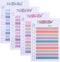 SEWACC to Do Lists Sticky Notes, 4pcs Daily to Do Lists Sticky Notepads, Colorful Lined Sticky Notes for Home Office