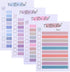 SEWACC to Do Lists Sticky Notes, 4pcs Daily to Do Lists Sticky Notepads, Colorful Lined Sticky Notes for Home Office