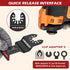 10 Pcs Bi-Metal Oscillating Tool Blades, 1-3/4" Curved Edge for Soft Metal, Hard Wood, Plastic