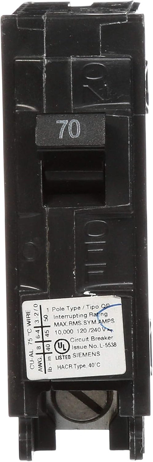 Siemens Q170 70-Amp 1 Pole 120-Volt 10-Kaic Circuit Breaker by SIEMENS
