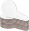 PATIKIL 9x5in Thickened Dry Erase Paddles, 24Pcs Handheld Double Side Circle Answer Paddle Dry Erase Boards for Voting