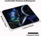 Awesome Space Planets Rectangle Mouse Pad, Large Navy Blue Galaxy, 240x200x3mm