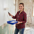 Lanties 20 Set, 9"4" Pieces Paint Roller Roller, Brush, Tray, Blue Tape and Plastic Drop Cloths Blue Paint Supplies