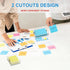 WINFFOR Acrylic Notepad Holder Dispenser - 4x6 in Sticky Note Memo Holder, Self-Stick Note Pad Organizer (W/O Pads),