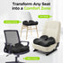Tailbone AUVON Gel Seat Cushion for Office Chairs, Ergonomic Memory Foam Chair Cushions for Long-Sitting Support
