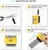 Miseyo Wide Roller Stamp, Identity Theft Stamp, 1.5 Inch, Perfect for Privacy Protection, Yellow