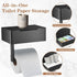 SUS304 Toilet Paper Holder with Shelf - Stainless Steel Toilet Paper Storage with Wipes Dispenser & Toilet Paper Roll