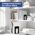 6 5 6 Inches, 14 7 HappyHapi Book Ends, Non-Skid Metal Bookend Supports for Shelves, Heavy Duty Book End, Office Book