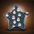ALAZA Hipster Snowman Merry Christmas Snowflake Star Shaped LED Night Light Dusk to Dawn Sensor Plug in Night Home
